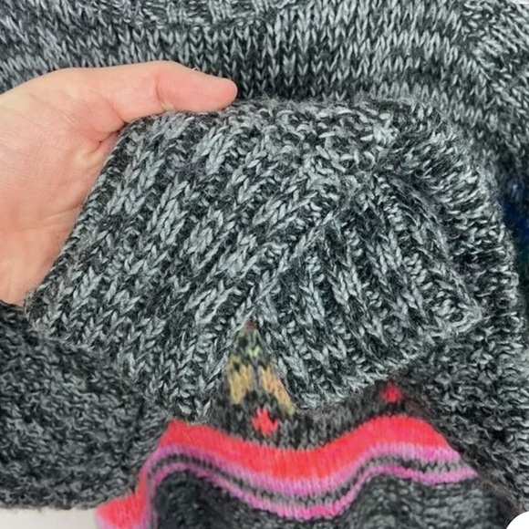 EUC American Eagle Mohair Wool Jeggings Fit Fair Isle Knit Pullover - Picture 5 of 7